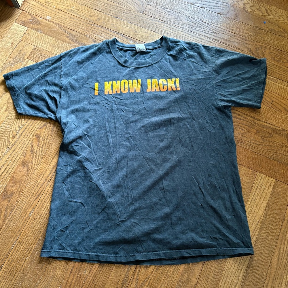 Vintage Jack Daniel’s “I Know Jack!” T-Shirt Whiskey Graphic Tee XL Black